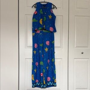 Celestial Blue Wide Leg Set